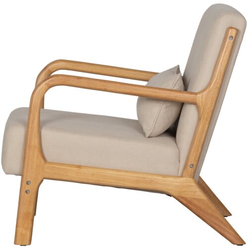 Fauteuil Mark Geweven stof - Naturel - Afbeelding 5