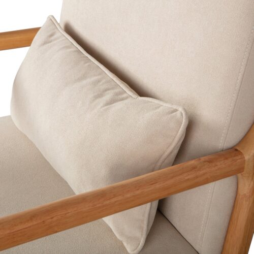 Fauteuil Mark Geweven stof - Naturel - Afbeelding 8