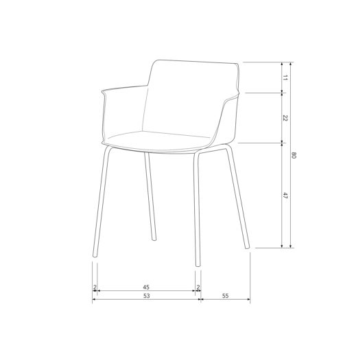 Tuinstoel Foppe Kunststof - Grijs - Afbeelding 9