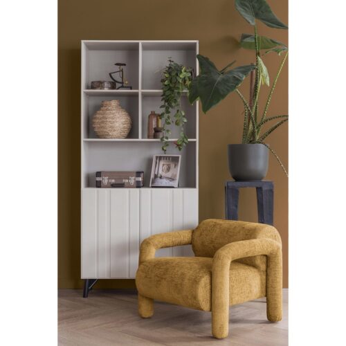 Fauteuil Lenny Structure Velvet - Goud - Afbeelding 2
