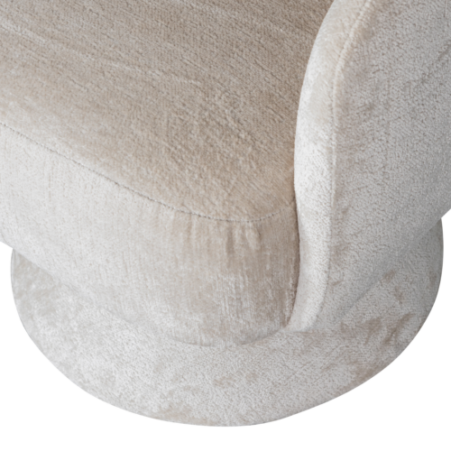 Draaifauteuil Ebba Chenille - Naturel - Afbeelding 7