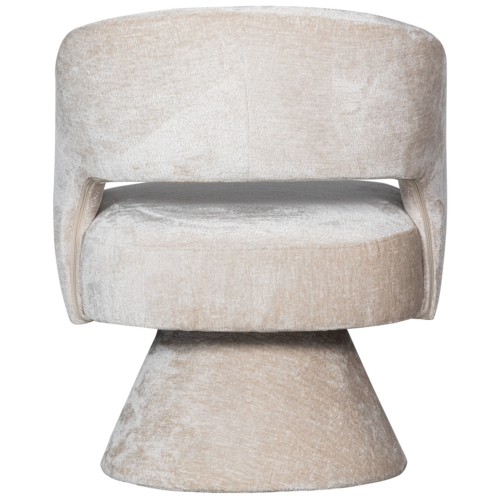 Draaifauteuil Ebba Chenille - Naturel - Afbeelding 6