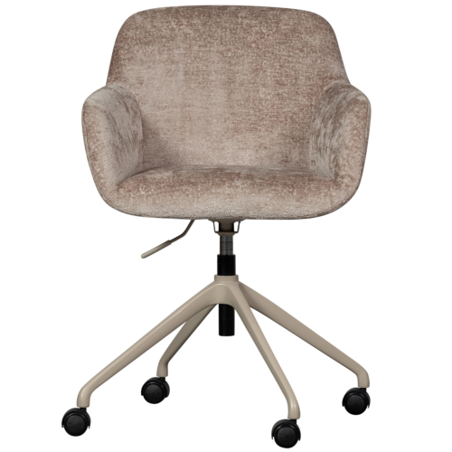 Bureaustoel Morros Chenille, kleur Taupe - Afbeelding 9
