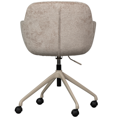 Bureaustoel Morros Chenille, kleur Taupe - Afbeelding 6