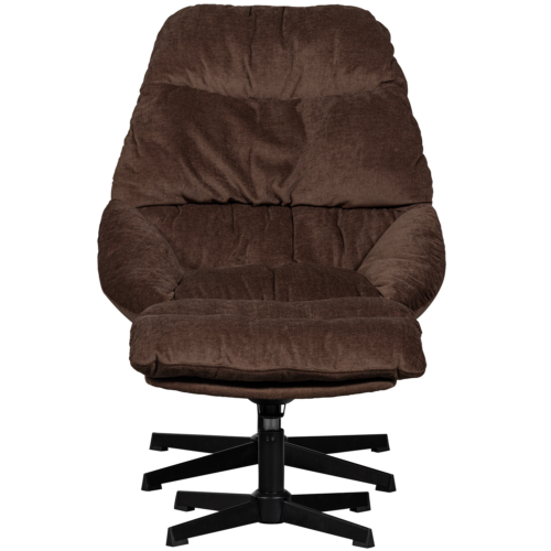 Draaifauteuil Yaro met Hocker - Espresso - Afbeelding 8