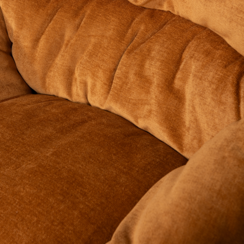Draaifauteuil Yaro met Hocker - Ginger - Afbeelding 6