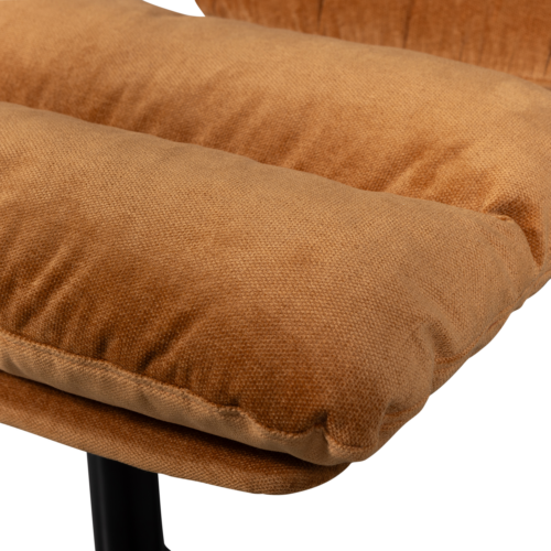 Draaifauteuil Yaro met Hocker - Ginger - Afbeelding 7