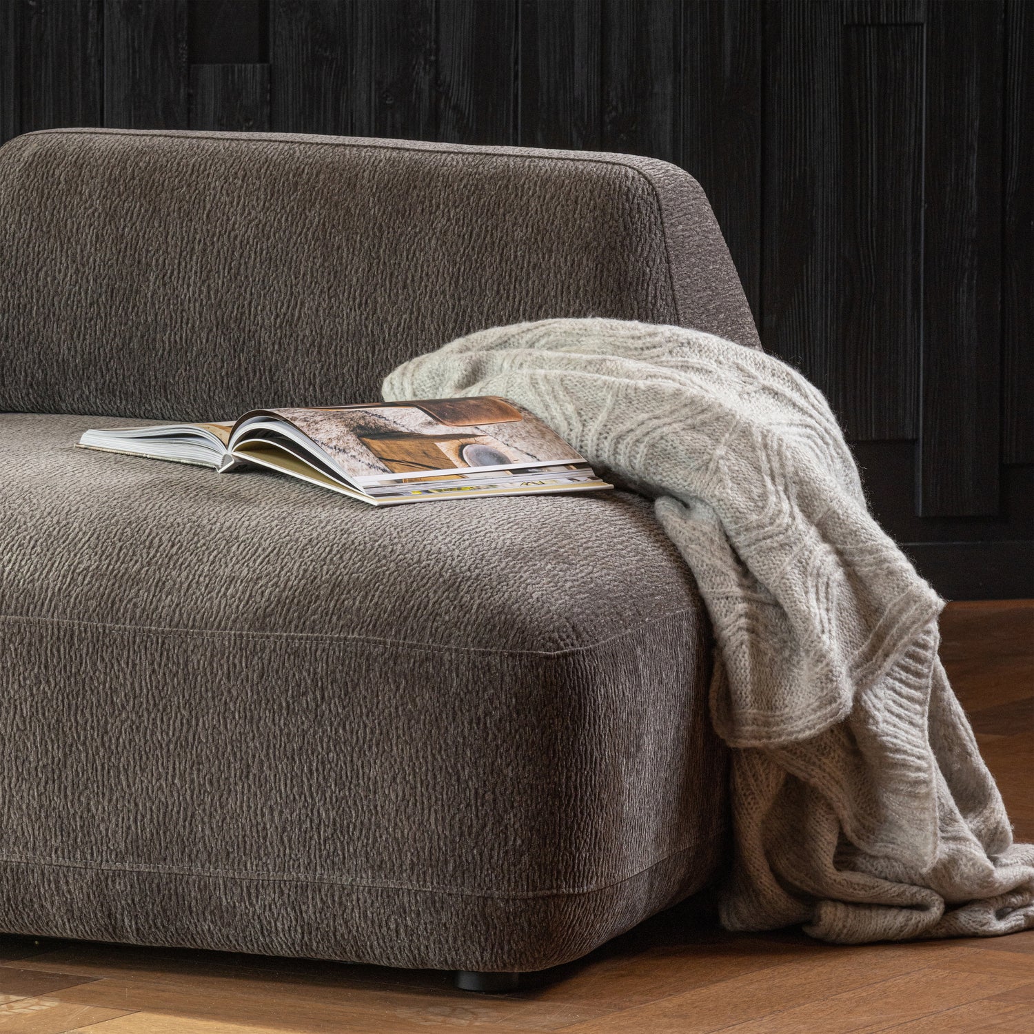Relaxfauteuil Sterck Textuurstof - Charcoal - Afbeelding 2