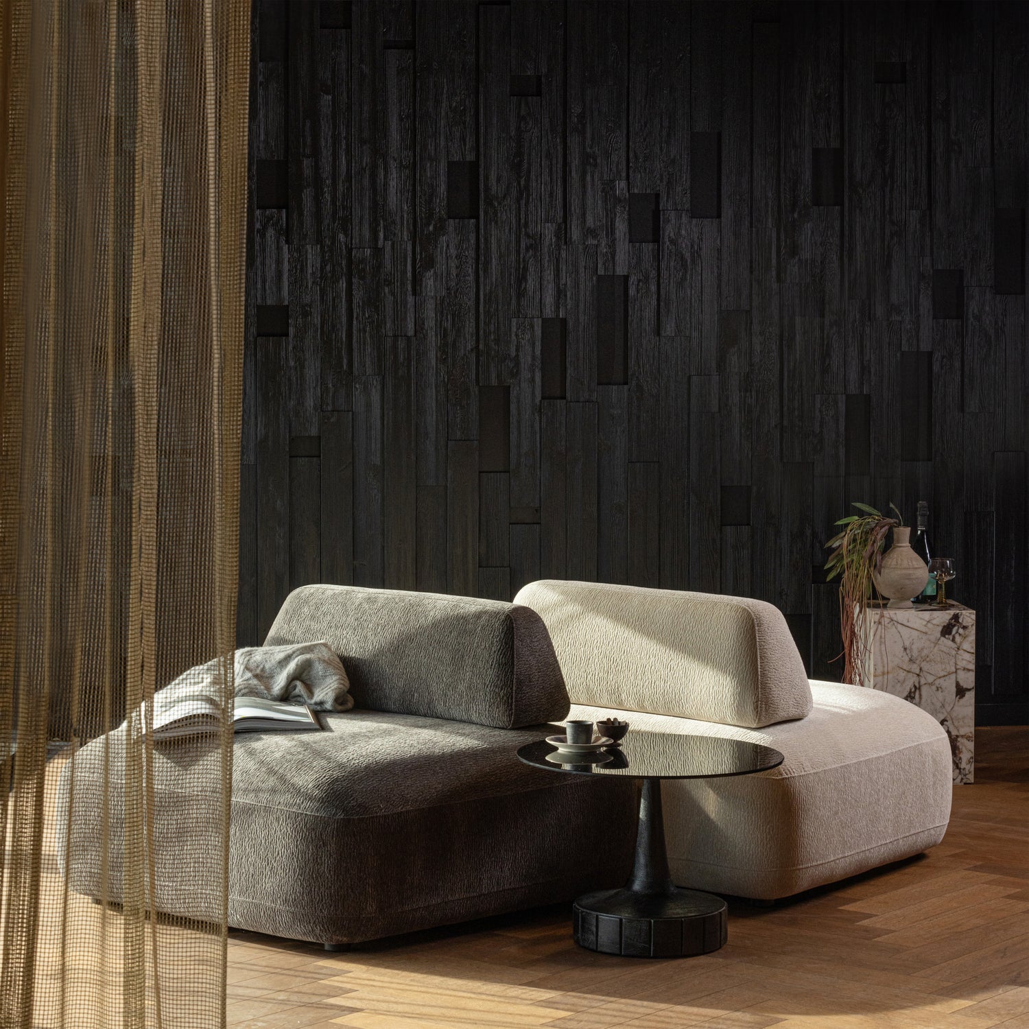 Relaxfauteuil Sterck Textuurstof - Charcoal - Afbeelding 3