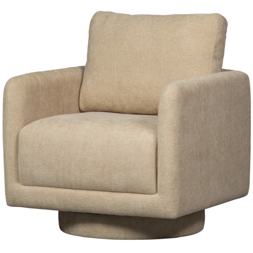 Draaifauteuil Oscar Chenille - Naturel