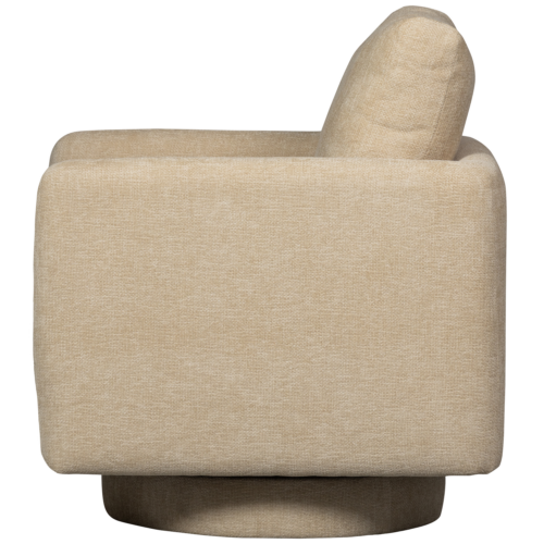 Draaifauteuil Oscar Chenille - Naturel - Afbeelding 4