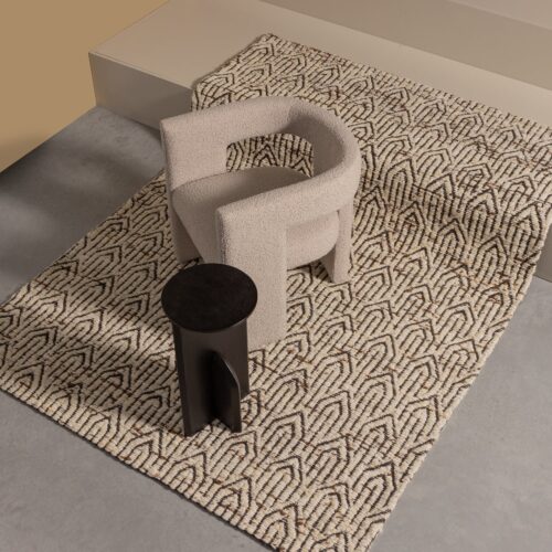 Fauteuil Tiwa Bouclé - Beige - Afbeelding 2