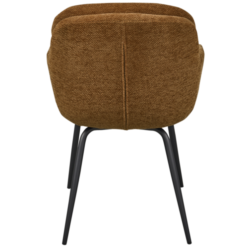 Eetkamerstoel Runa Chenille - Caramel - Afbeelding 6