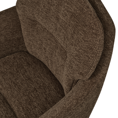 Eetkamerstoel Runa Chenille - Warm Bruin - Afbeelding 6