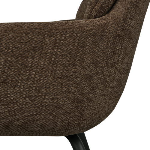 Eetkamerstoel Runa Chenille - Warm Bruin - Afbeelding 7
