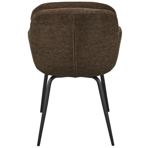 Eetkamerstoel Runa Chenille - Warm Bruin - Afbeelding 5