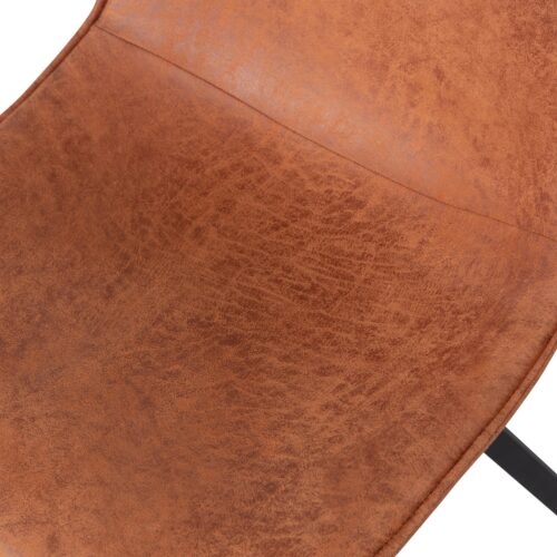 Eetkamerstoel Sven Lederlook - Cognac - Afbeelding 8