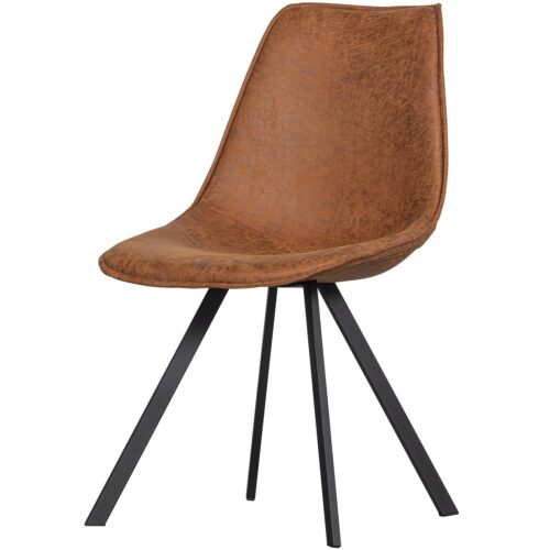 Eetkamerstoel Sven Lederlook - Cognac - Afbeelding 5