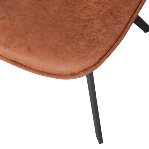 Eetkamerstoel Sven Lederlook - Cognac - Afbeelding 9