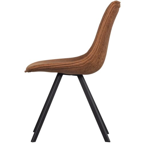Eetkamerstoel Sven Lederlook - Cognac - Afbeelding 6