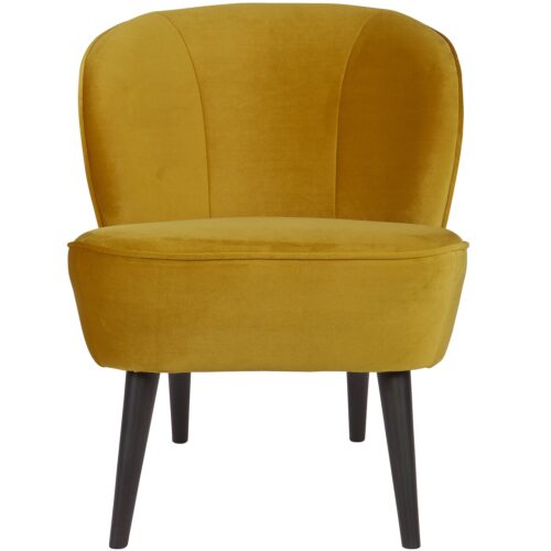 Fauteuil Sara Velvet - Okergeel - Afbeelding 9