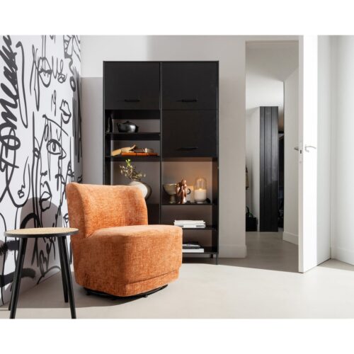 Draaifauteuil Atty Structure Velvet - Blossom - Afbeelding 2