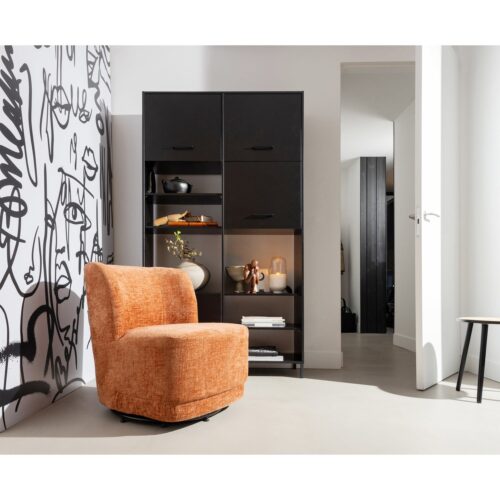 Draaifauteuil Atty Structure Velvet - Blossom - Afbeelding 3