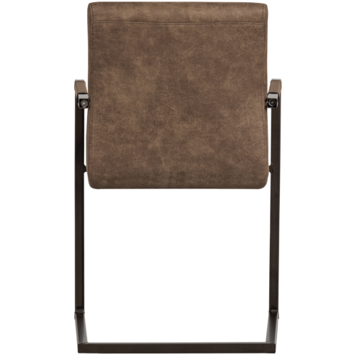 Eetkamerstoel Bas Lederlook -Taupe - Afbeelding 4