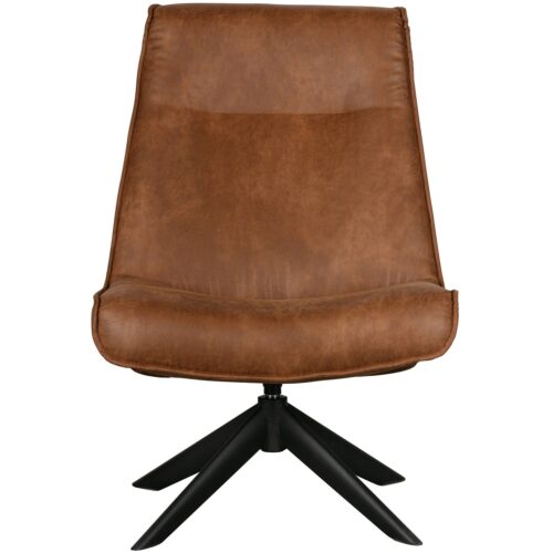 Draaifauteuil Skyler PU Leder - Cognac - Afbeelding 7