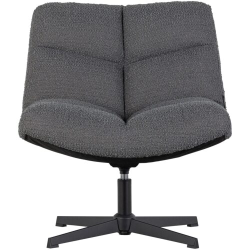Draaifauteuil Vinny Bouclé - Antraciet - Afbeelding 12