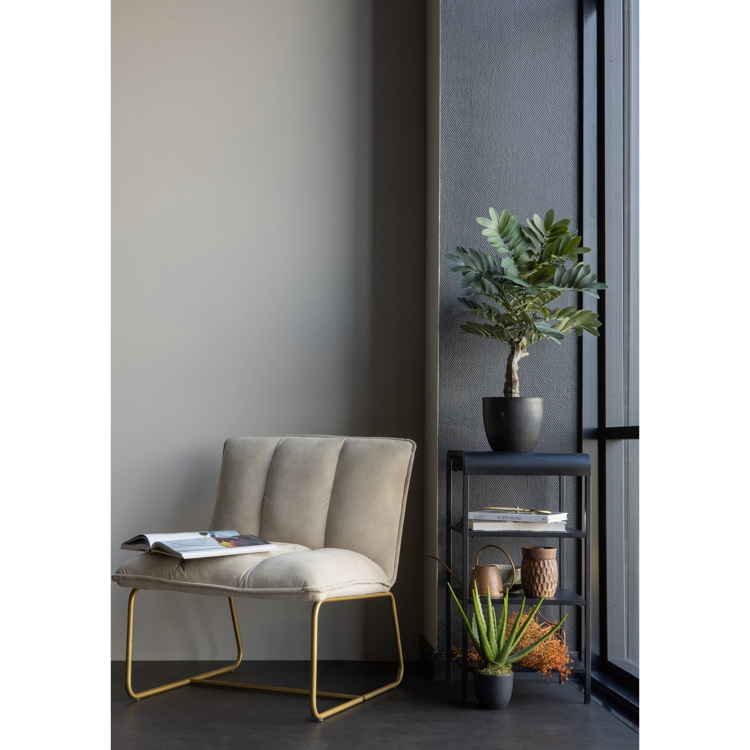 Fauteuil Fie Rib - Zand - Afbeelding 3