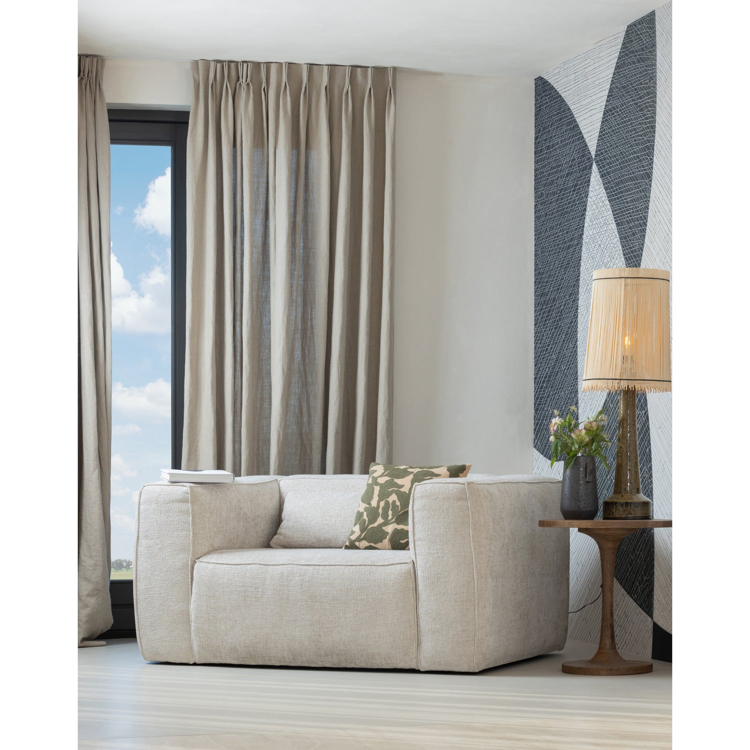 Fauteuil Bean Melange - Naturel - Afbeelding 2