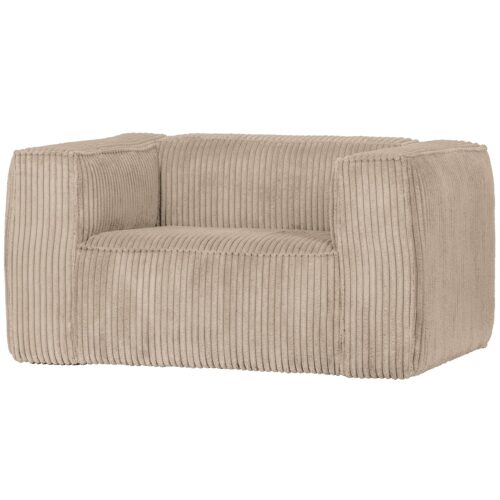 Fauteuil Bean Grove Ribstof - Travertin - Afbeelding 2
