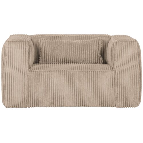 Fauteuil Bean Grove Ribstof - Travertin - Afbeelding 4
