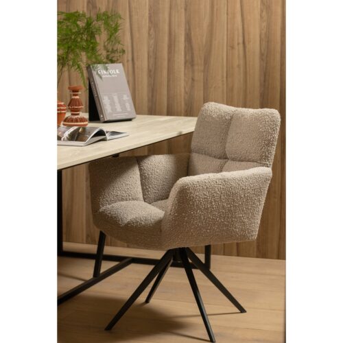 Eettafel Silas Essen, 220 x 90cm, kleur Dust - Afbeelding 3