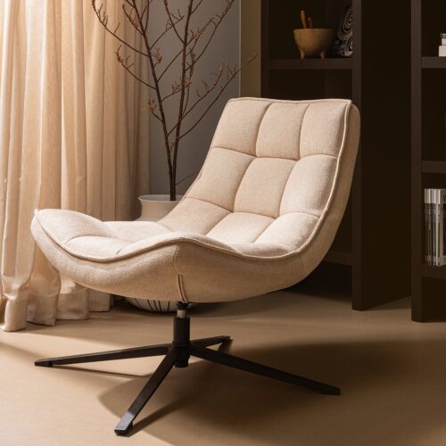 Draaifauteuil Maudi - Naturel - Afbeelding 2
