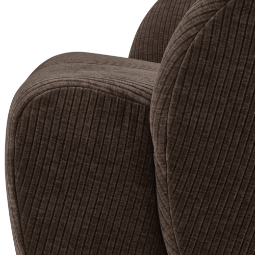 Draaifauteuil Mojo Geweven Rib - Bruin - Afbeelding 5