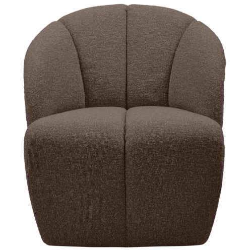 Draaifauteuil Mojo Bouclé - Bruin - Afbeelding 2