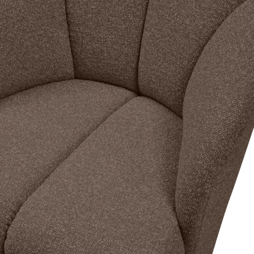 Draaifauteuil Mojo Bouclé - Bruin - Afbeelding 5