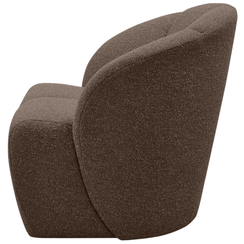 Draaifauteuil Mojo Bouclé - Bruin - Afbeelding 3