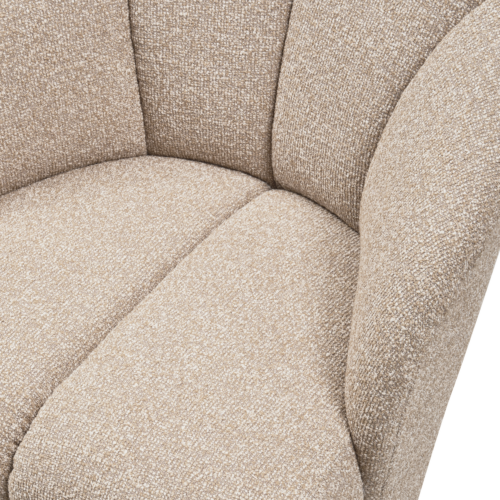 Draaifauteuil Mojo Bouclé - Beige - Afbeelding 5