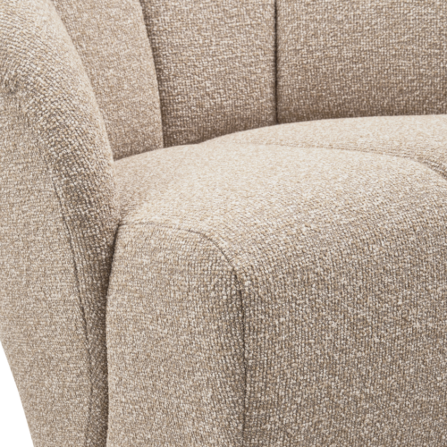 Draaifauteuil Mojo Bouclé - Beige - Afbeelding 6