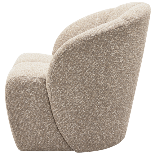 Draaifauteuil Mojo Bouclé - Beige - Afbeelding 3