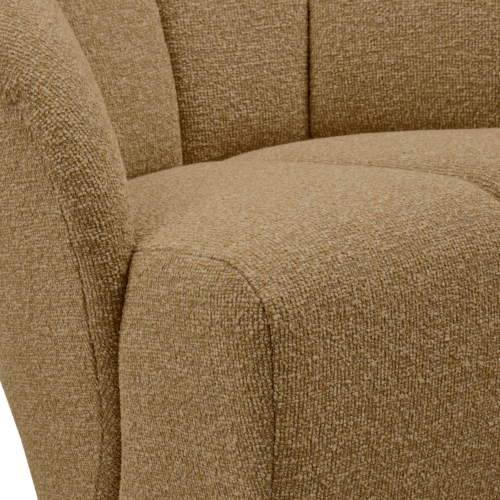 Draaifauteuil Mojo Bouclé - Geel Bruin - Afbeelding 7