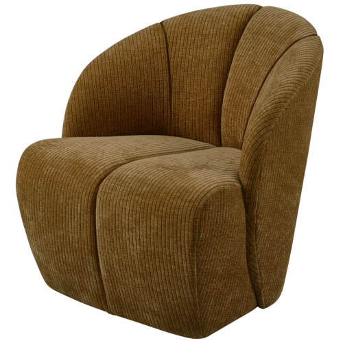 Draaifauteuil Mojo Geweven Rib - Honing Geel