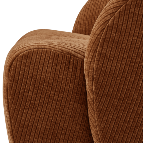 Draaifauteuil Mojo Geweven Rib - Roest - Afbeelding 5