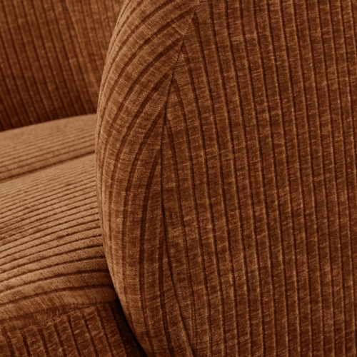 Draaifauteuil Mojo Geweven Rib - Roest - Afbeelding 6