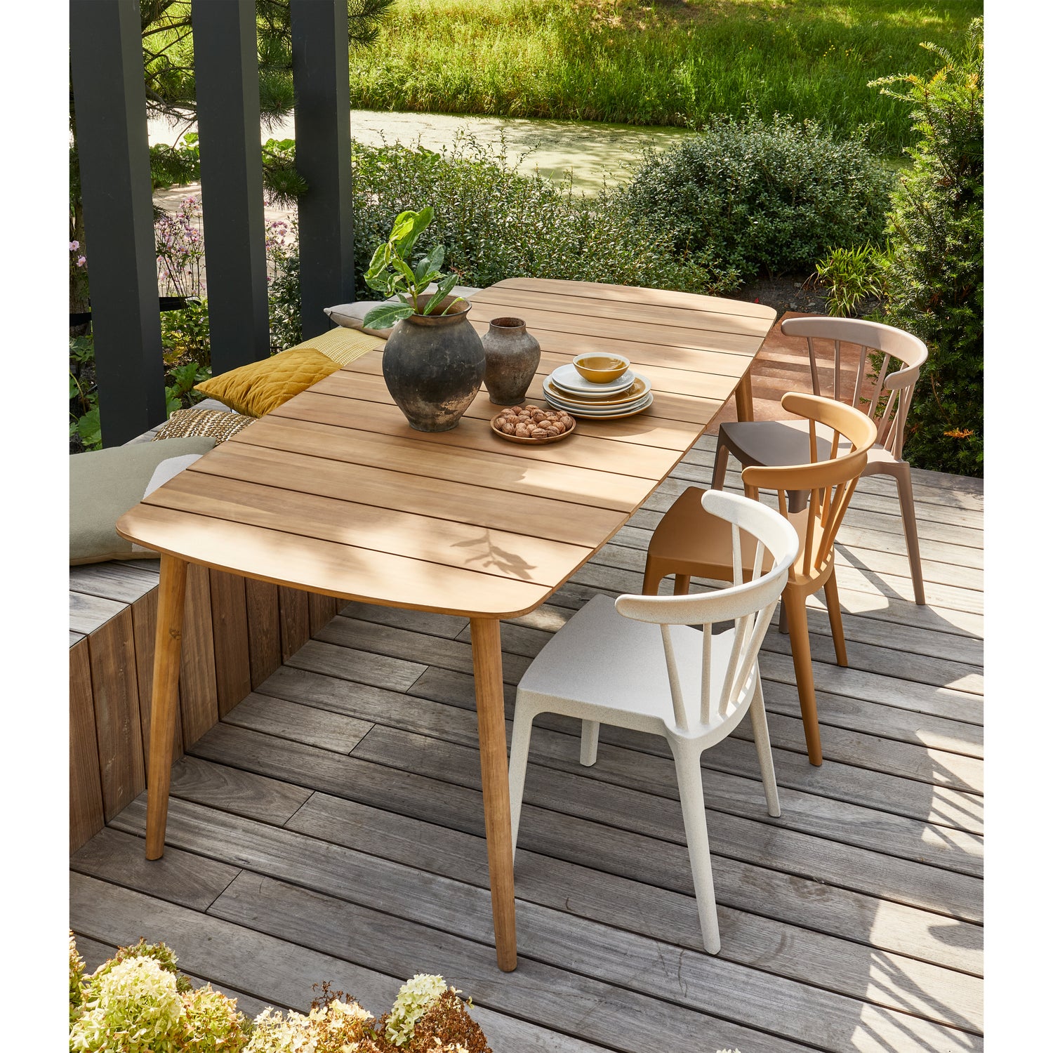 Tuin / Eetkamerstoel Bliss - Off White - Afbeelding 3