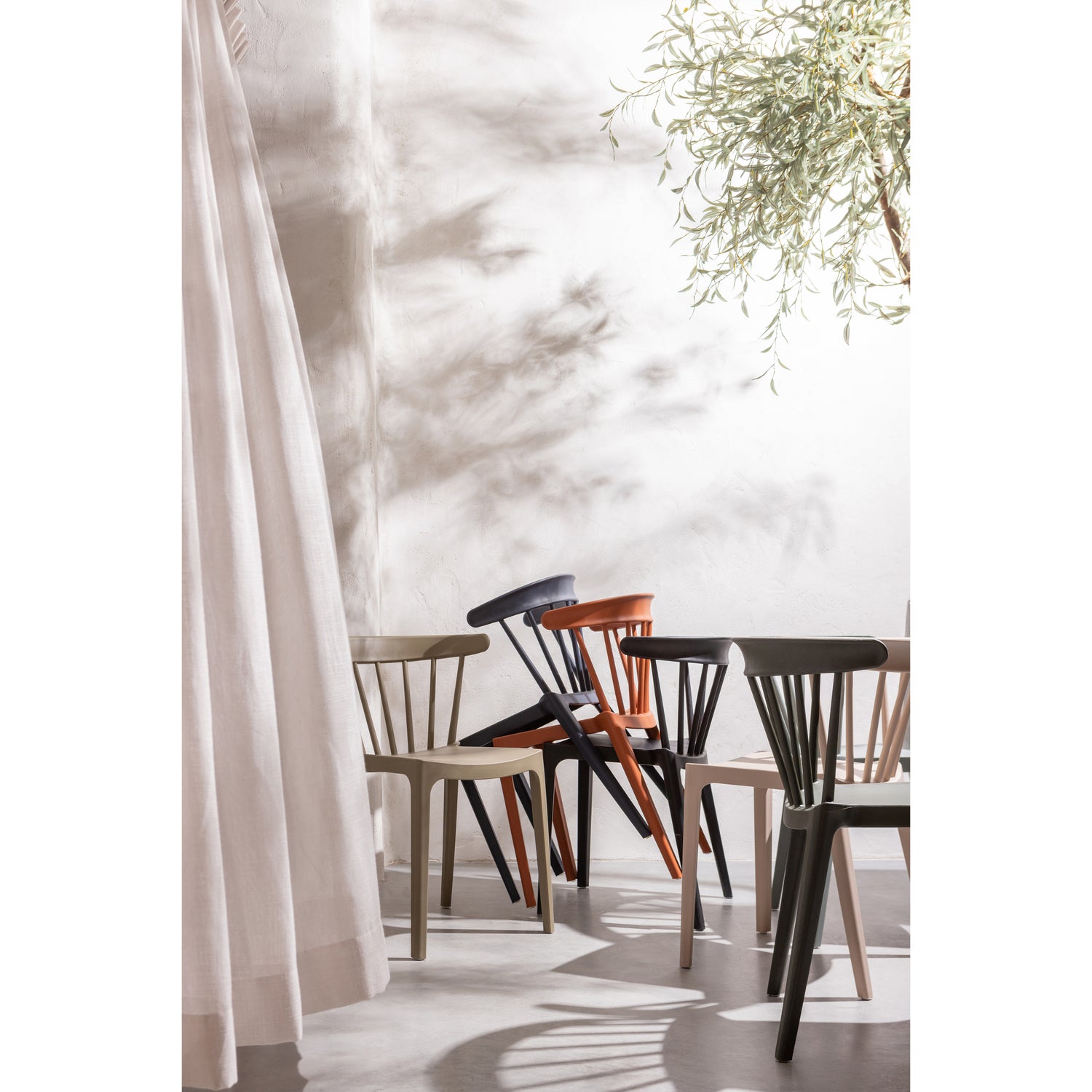 Tuin / Eetkamerstoel Bliss - Army Groen - Afbeelding 3