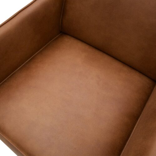 Fauteuil Statement met armleuning Lederlook  - Cognac - Afbeelding 5